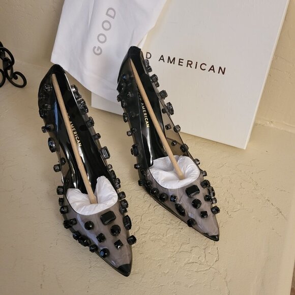 Good American DIAMONDS FOREVER HEEL SIZE: 9 - Picture 3 of 10
